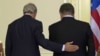 Джон Керри и Петр Порошенко после переговоров в Киеве 5 января 2015 года