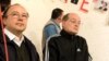 Андрей Ерофеев и Юрий Самодуров на общественных слушаниях в галерее Айдан Салаховой