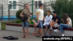 Вулічныя музыкі ў Магілёве