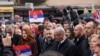 Nosioci Srpske liste na protestu 6. novembra u Severnoj Mitrovici