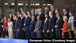 Grupna fotografija učesnika samita EU-Zapadni Balkan, Brisel, 18. decembar 2024.