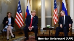 Vladimir Putin i Donald Trump prilikom summita u Helsinkiju 16. jula 2018.