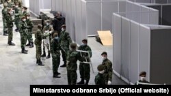 Postavljanje privremene bolnice u Beogradu, 4 mart 2020.