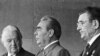 Президент МОК лорд Килланин (слева) и Леонид Брежнев на открытии Олимпиады-80.