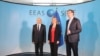 Federika Mogerini sa premijerima Kosova i Srbije - Isom Mustafom i Aleksandrom Vučićem