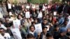 Иностранные студенты протестуют против убийства индийского студента в Санкт-Петербурге. Петербург. сентябрь 2006 года.
