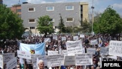 Protestë në Prishtinë, në Ditën Ndërkombëtare të Punëtorëve