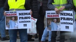 Protest ispred KCUS