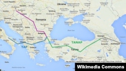 Geografski prikaz TANAP-a