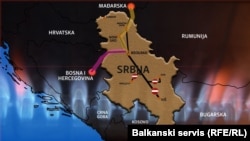 Postojeći gasovodi u Srbiji i BiH