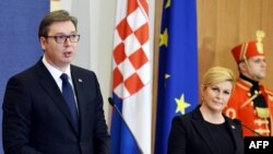 Aleksandar Vučić i Kolinda Grabar-Kitarović, Zagreb