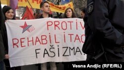 Proces pokušaja sudske rehabilitacije Milana Nedića bio je praćen okupljanjima ispred suda i njegovih pristalica i antifašista