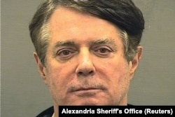 Paul Manafort is shown in this booking photo in Alexandria, Virginia, on July 12.
