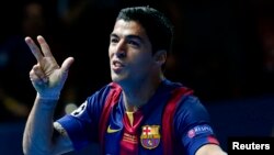 Luis Suarez tokom jedne od utakmica UEFA Lige šampiona