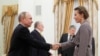 Володимир Путін, Ксенія Собчак. Зустріч з кандидатами в президенти РФ в Кремлі, 19 березня 2018 року 