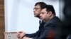 Отхвърленият кандидат за член на Конституционния съд Йонко Грозев и избраният за нов конституционен съдия Орлин Колев.