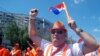Ukraine -- Fans from Golland march in Kharkiv, 09Jun2012