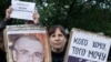 Плакаты на одном из красноярских митингов оппозиции