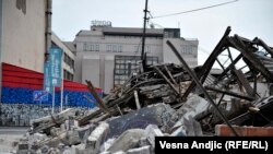 Srušeni objekti u beogradskoj četvrti Savamala