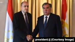 Շվեյցարիա - «Ազատ Եվրոպա/Ազատություն» ռադիոկայանի նախագահի և Տաջիկստանի նախագահի հանդիպումը, Ցյուրիխ, 7-ը նոյեմբերի, 2019թ․