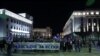 Кадър от протеста "Вън Пеевски от властта" в София на 19 март.