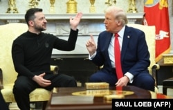 Владимир Зеленский и Дональд Трамп с Белом доме, 28 февраля 2025 года