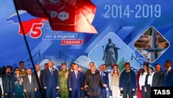 ՌԴ նախագահ Վլադիմիր Պուտինը Ղրիմում, Սևաստոպոլ, 18-ը մարտի, 2019թ․