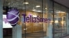 В офисе компании Telia. 