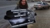 Пикет движения "Божья воля" у французского посольства в Москве, 8 января 2015 года