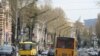 Проспект Руставели в Тбилиси накануне митинга оппозиции