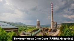 Pogled na termoelektranu Pljevlja
