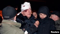 Луценко після побиття, 10 січня 2014 року