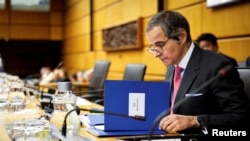 Generalni direktor Međunarodne agencije za atomsku energiju Rafael Grossi prisustvuje sastanku odbora agencije u Beču 20. novembra