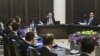 Armenia - Deputy Prime Minister Mher Grigorian chairs a weekly cabinet meeting in Yerevan, September 4, 2025.