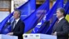 Президент України Петро Порошенко та генеральний секретар НАТО Єнс Столтенберґ (ліворуч). Київ, 10 липня 2017 року