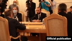 Հայաստանի արտգործնախարար Արարատ Միրզոյանը հանդիպում է Ռուսաստանի ԱԳ նախարար Սերգեյ Լավրովի հետ, Մոսկվա, 31-ը օգոստոսի, 2021թ.