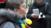 Акция в Петербурге в годовщину "Евромайдана"