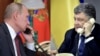 A composite photo of Russian President Vladimir Putin (L) and his Ukrainian counterpart Petro Poroshenko 