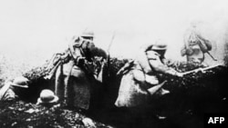 Французские солдаты, битва при Вердене, 1916