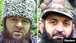 Лідер чеченських ісламістів Докку Умаров (ліворуч) і його наступник Асламбек Вадалов