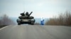 Танк "армии ДНР" в селе Кировское, Донецкая область, апрель 2015 года