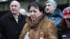 Впервые с начала переговоров Алла Джиоева сегодня покинула их в приподнятом настроении