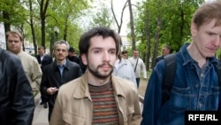 Олег Козловский за несколько секунд до ареста (6 мая 2008 года)