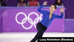 Denis Ten of Kazakhstan performs in the men's single skating short-program event at the Pyeongchang 2018 Winter Olympics in Gangneung, South Korea, in February.