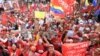 Митинг в Каракасе в поддержку Уго Чавеса 10 января