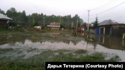 В городе Нижнеудинск в Иркутской области после наводнения