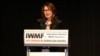 Sania Toiken receives the 2017 Courage in Journalism Award at the Newseum in Washington, D.C.