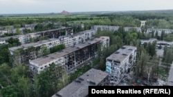 თვეების განმავლობაში მიმდინარე ბრძოლებით განადგურებული პოკროვსკი