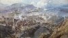 Взятие аула Ахульго русскими войсками. Картина Франца Рубо (1888)