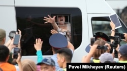 The two activists were detained on the same day as dozens of other protesters were also arrested. (file photo)
